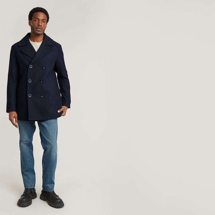 Dark blue peacoat deals