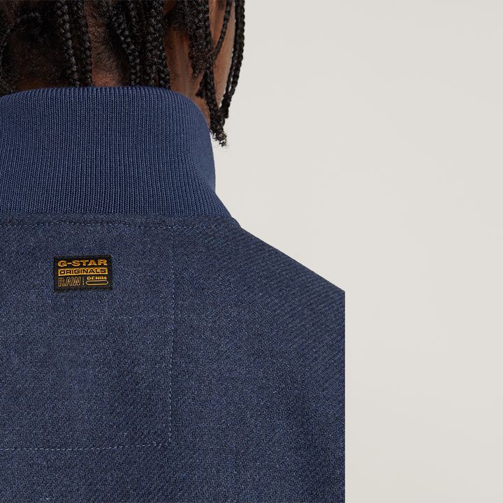 Wool Utility Jacket | Medium blue | G-STAR® US