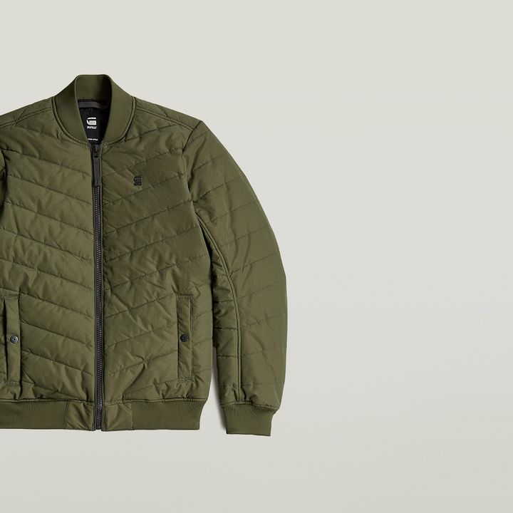 G star quilted bomber jacket outlet