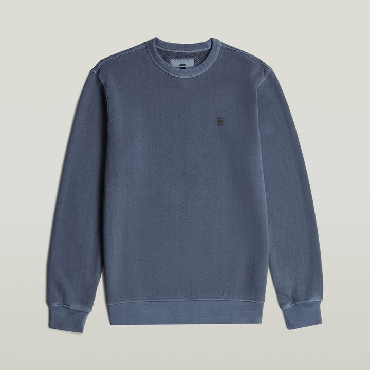 Overdyed Sweater Medium blue G STAR SA