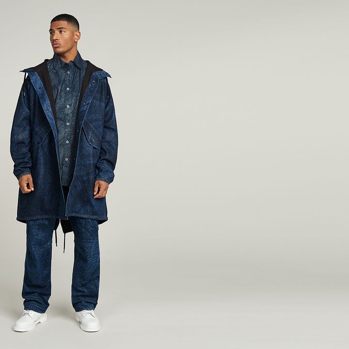 Rembrandt Unisex Denim Parka Multi color G STAR IT