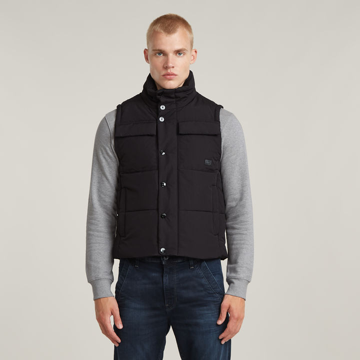 Foundation Padded Vest Black G STAR FI