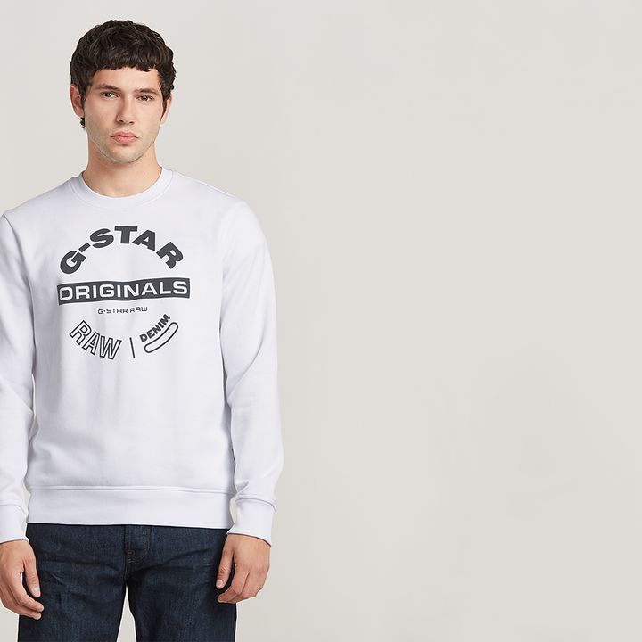G star raw logo sweater outlet