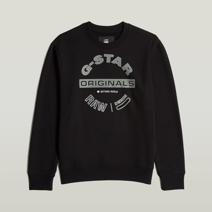 Originals Logo Sweater Black G STAR CA