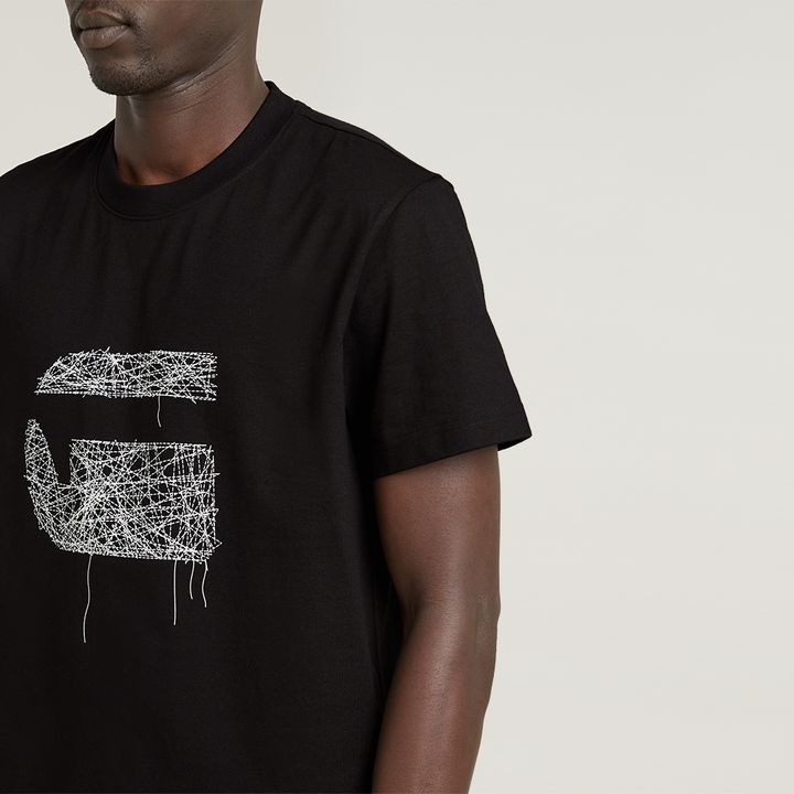 Stitch Burger T Shirt Black G STAR US
