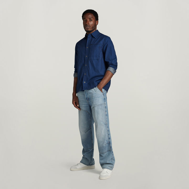1-Pocket Regular Denim Shirt | ダークブルー | G-STAR® JP