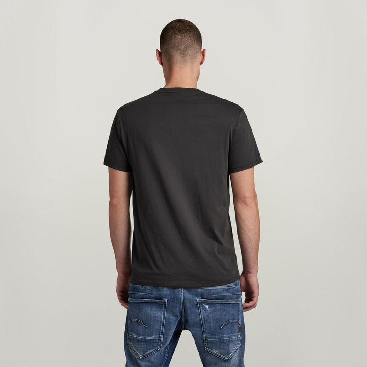 Base Heather V Neck T Shirt 2 Pack Black G STAR US