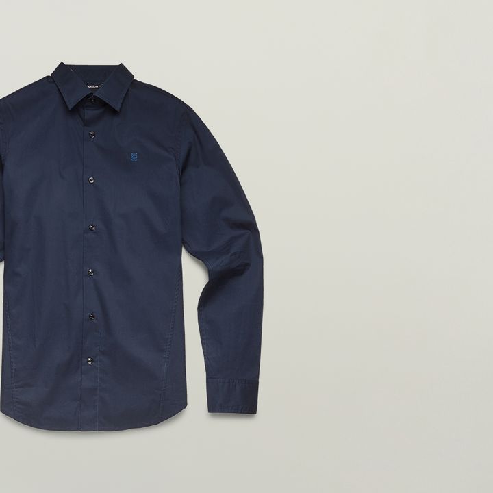 Dressed Super Slim Shirt | ダークブルー | G-STAR® JP