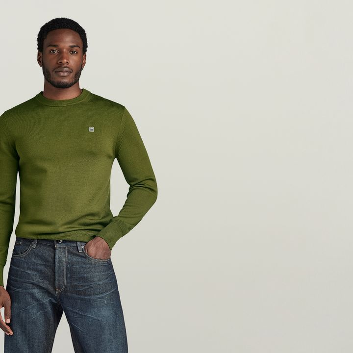 Pull En Maille Premium Core Vert G STAR FR