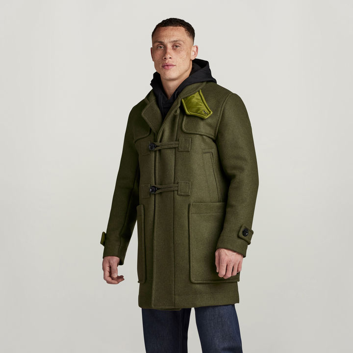 Slim fit duffle coat on sale