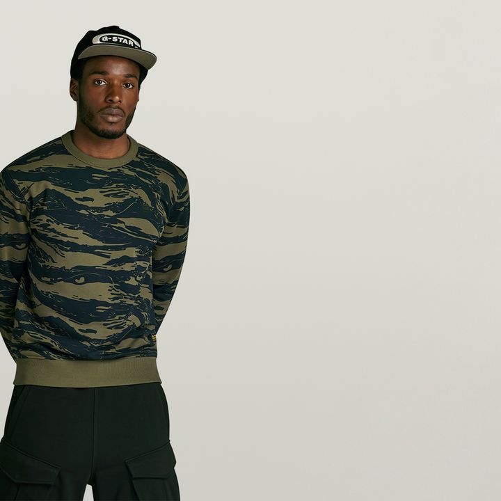 Tiger Camo Sweater Multi color G STAR IT