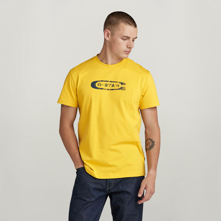 Distressed Old School Logo T Shirt