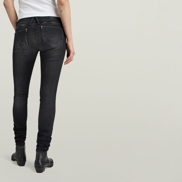 Lynn Mid Skinny Jeans Grey G STAR SK