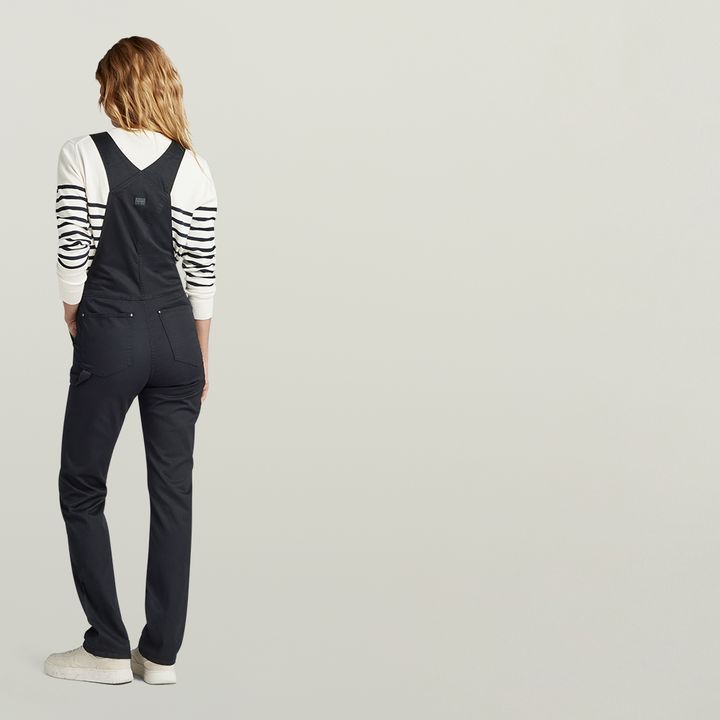 Black dungarees womens hotsell