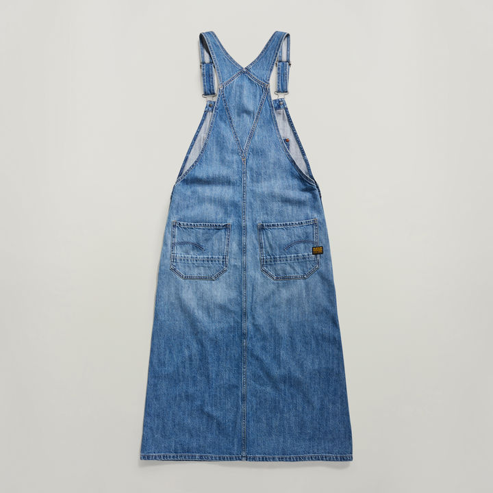 Blue dungaree skirt best sale