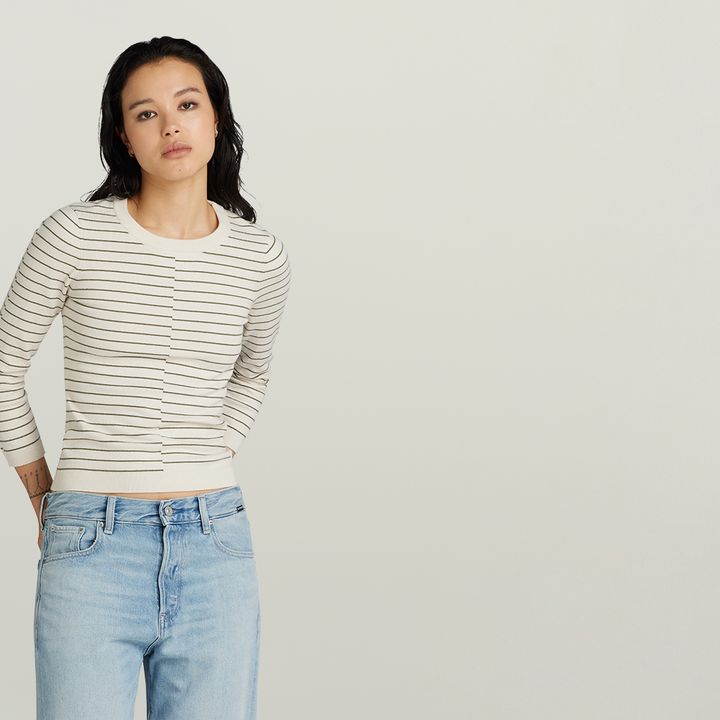 Broken Stripe Lightweight Jumper