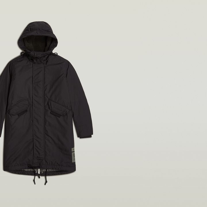 Hooded Fishtail Parka | Black | G-STAR® US