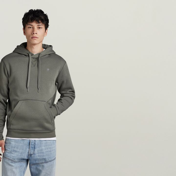 Premium Core Hooded Sweater Grey G STAR AU