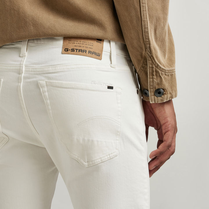 3301 Slim Jeans White G STAR GB