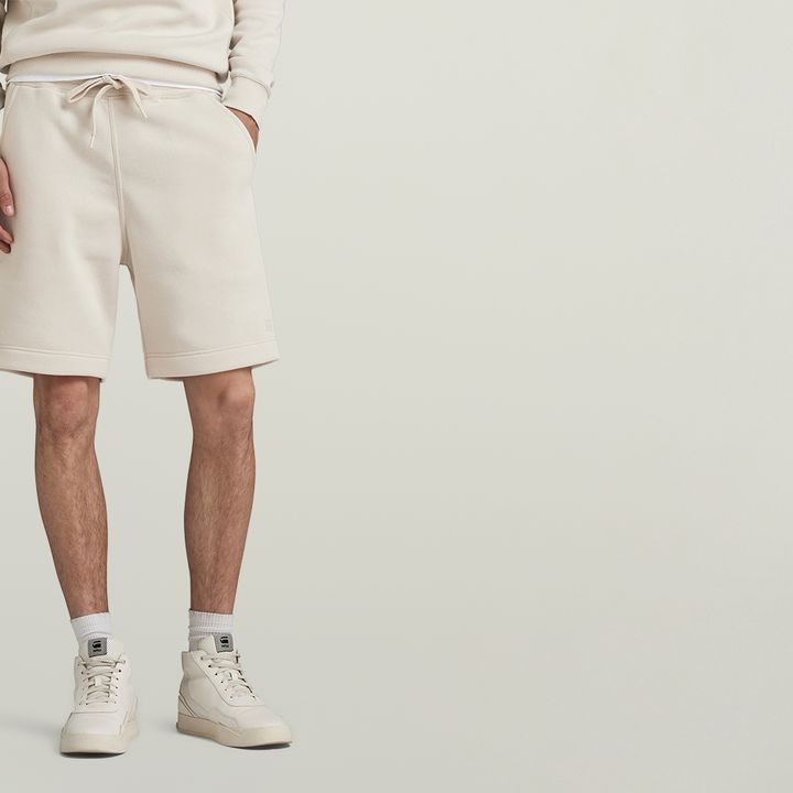 Premium Core Sweat Shorts White G STAR SA