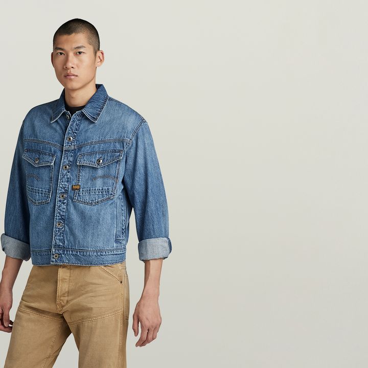 Blue g star jacket clearance