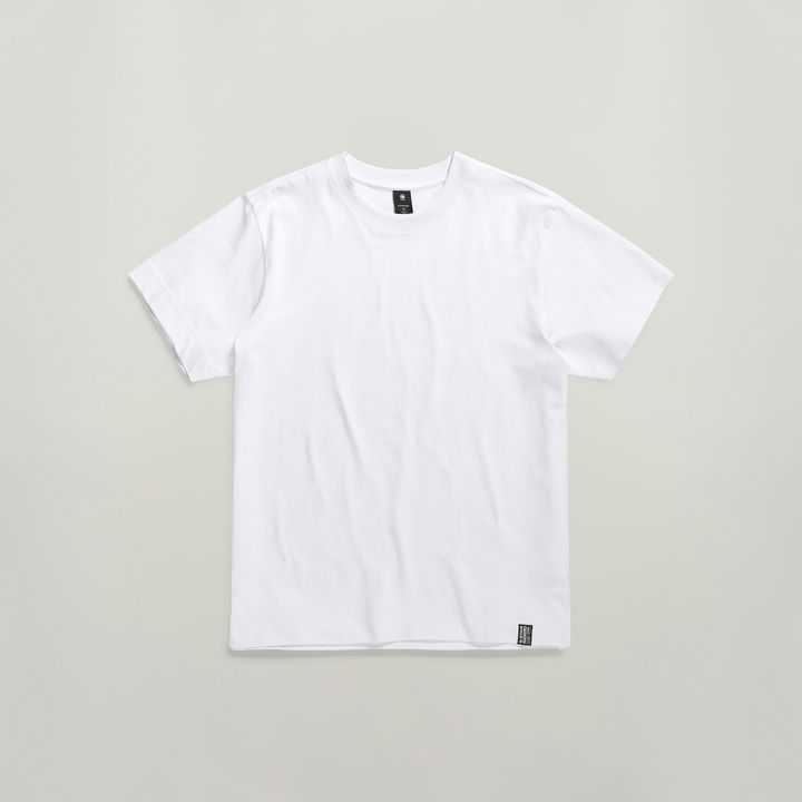 Plain white loose t shirt discount
