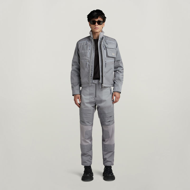 Premium E 2 In 1 Vest + Biker Jacket | Grey | G-STAR® US