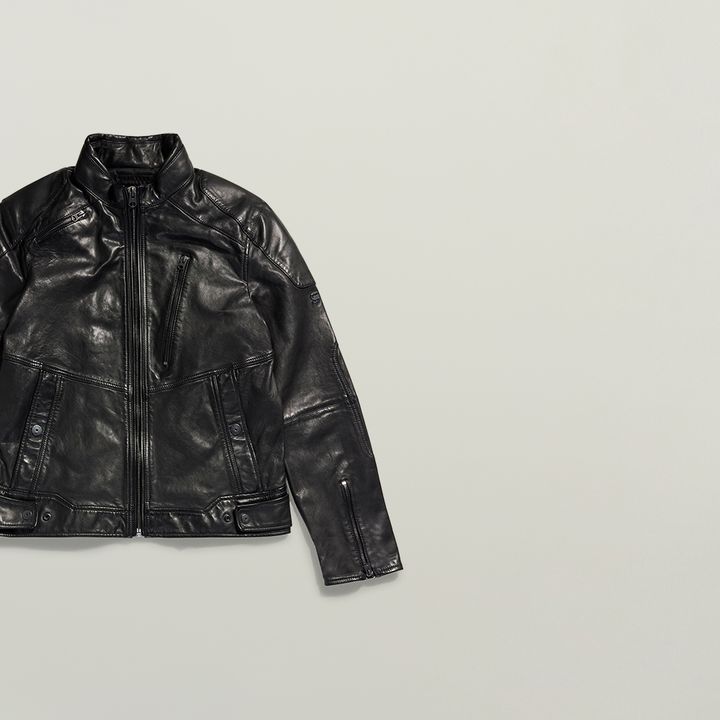 Biker Leather Jacket | Black | G-STAR® US
