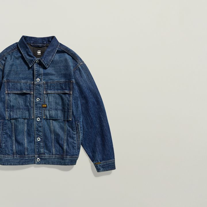 Oversized Denim Jacket | ダークブルー | G-STAR® JP