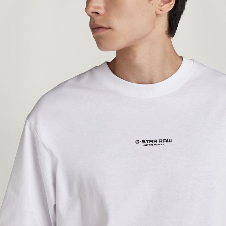 Center Chest Boxy T-Shirt | White | G-STAR® US