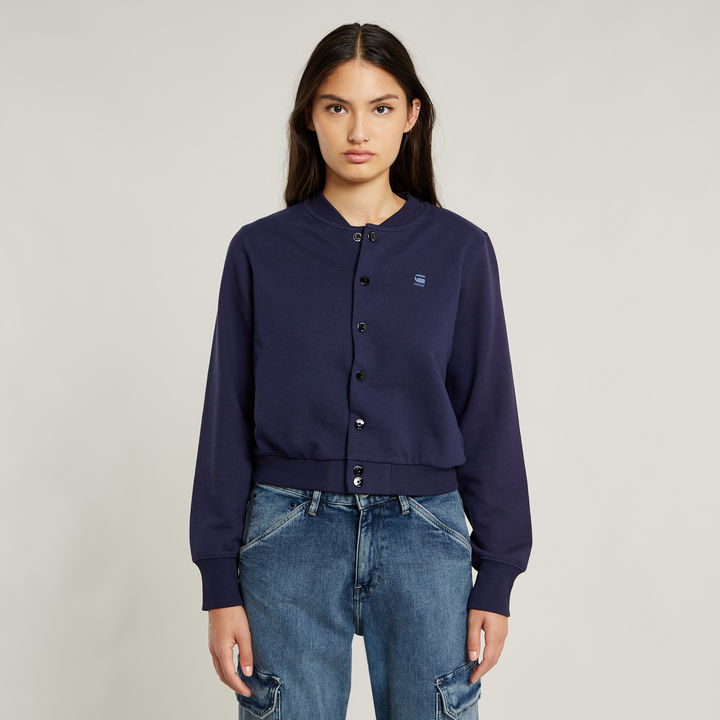 Bomber Sweater Jacke Dunkelblau G STAR DE