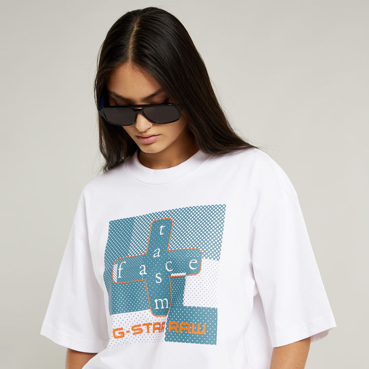 FACETASM Unisex Tee | White | G-STAR® US