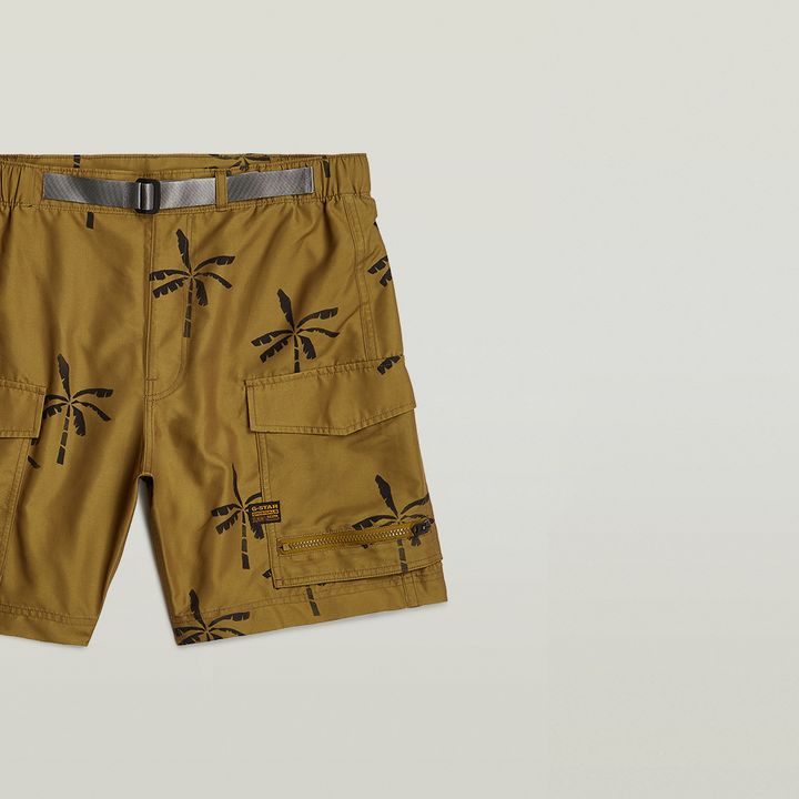 Cargo swim shorts top