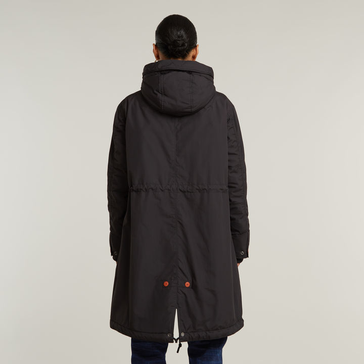 Black fishtail parka mens store