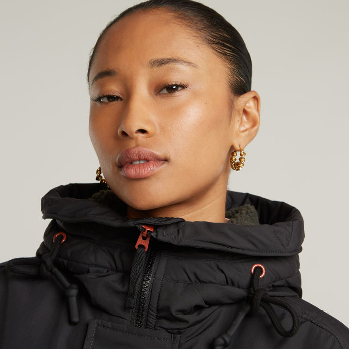 Parka fishtail jacket women's clearance