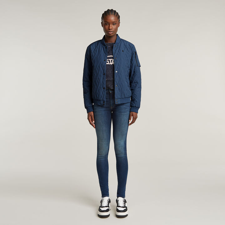 Quilted Bomber Medium blue G STAR AU