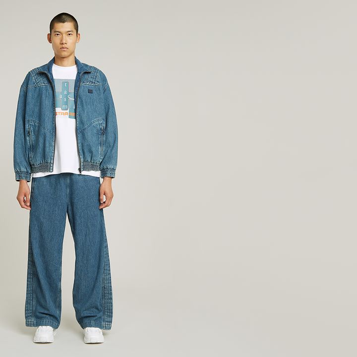 FACETASM Unisex Track Pants Medium blue G STAR IE