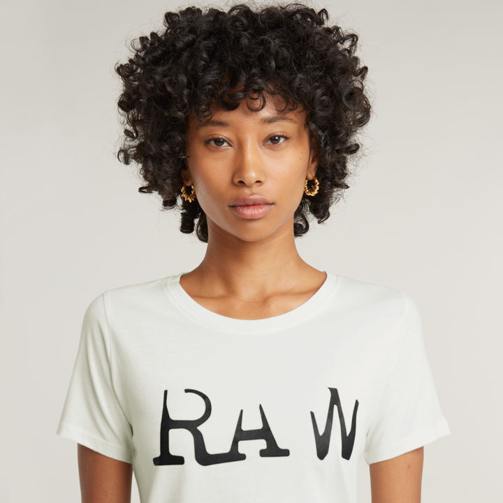 Raw Optic Slim T Shirt Light blue G STAR DE