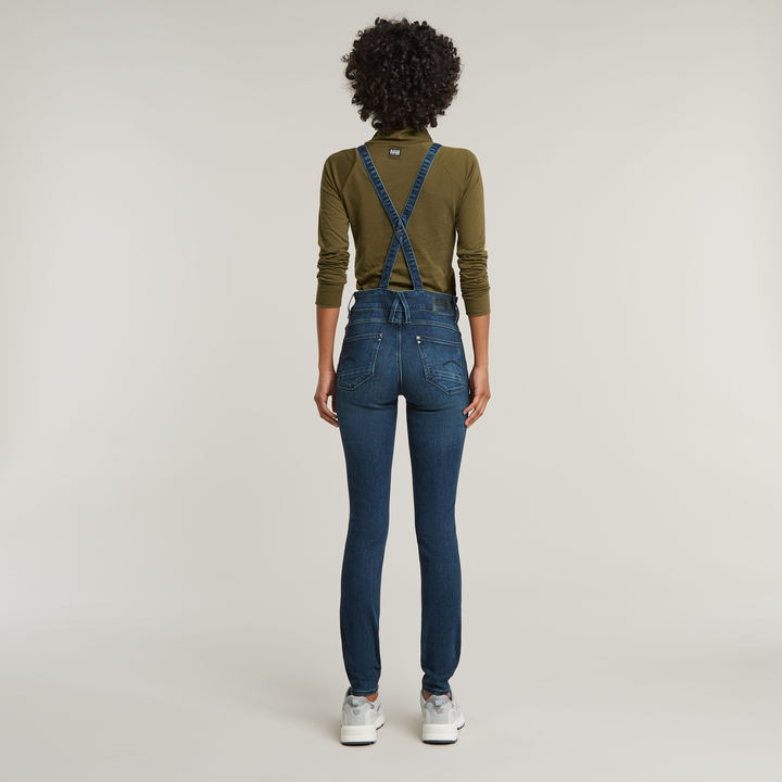 Lynn High Waist Skinny Overall Dark blue G STAR IL