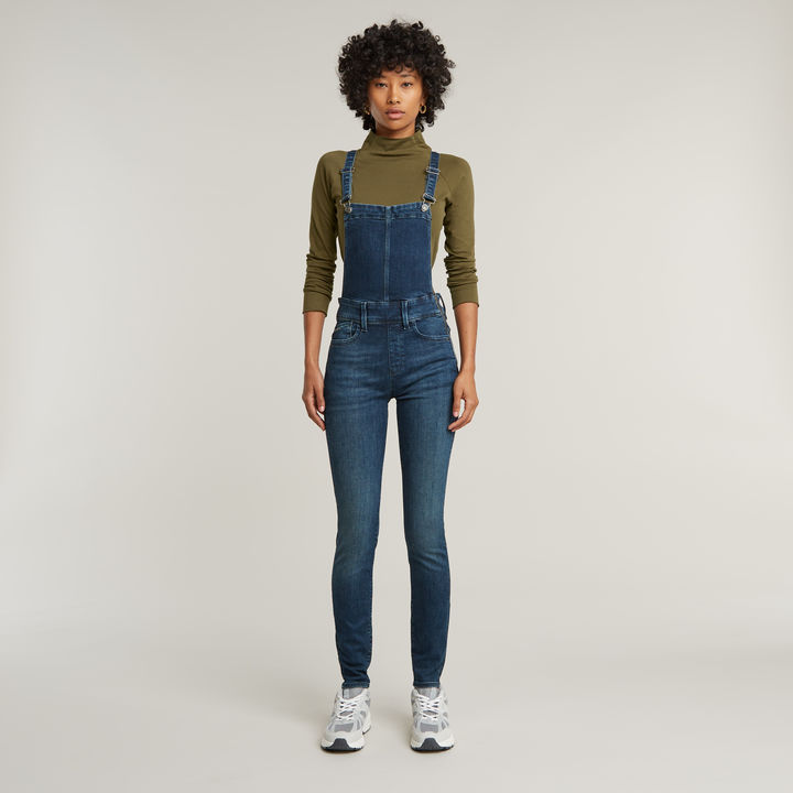 Lynn High Waist Skinny Overall Dark blue G STAR GB
