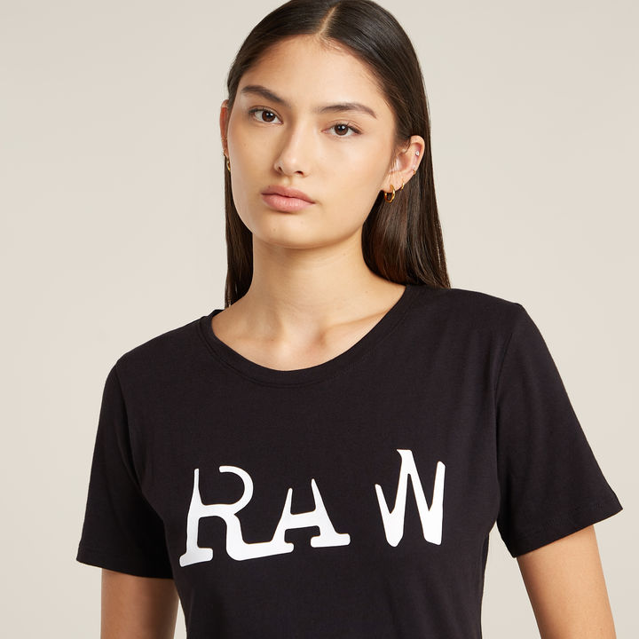Raw Optic Slim T Shirt Black G STAR GR