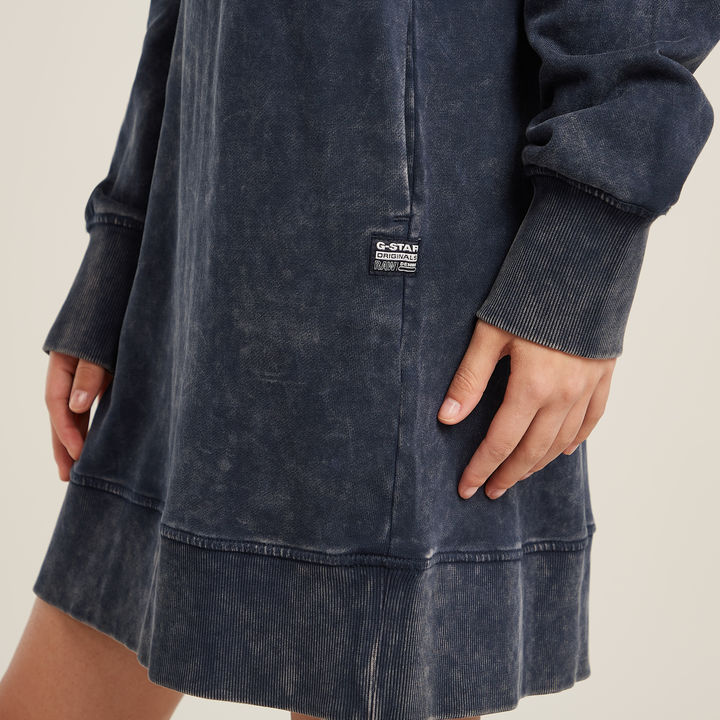 Hooded sweater dress with pockets on sale