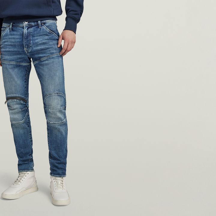5620 3D Zip Knee Skinny Jeans Medium blue G STAR AU
