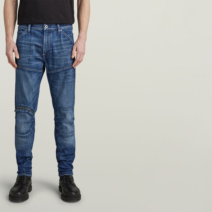 5620 3D Zip Knee Skinny Jeans