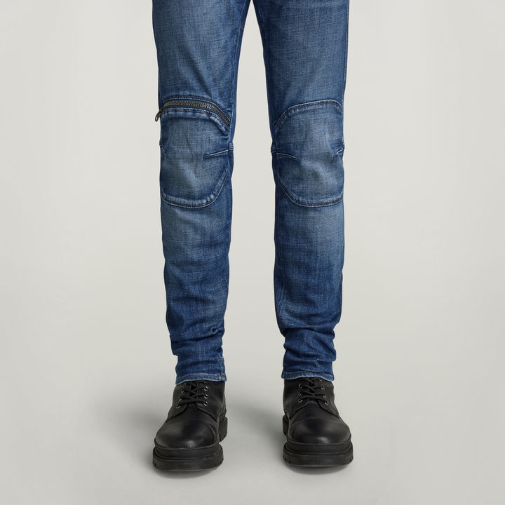5620 3D Zip Knee Skinny Jeans