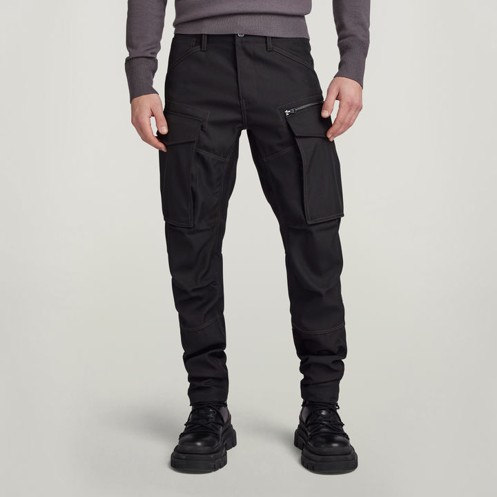 Rovic Zip 3D Regular Tapered Hose | Schwarz | G-STAR® DE
