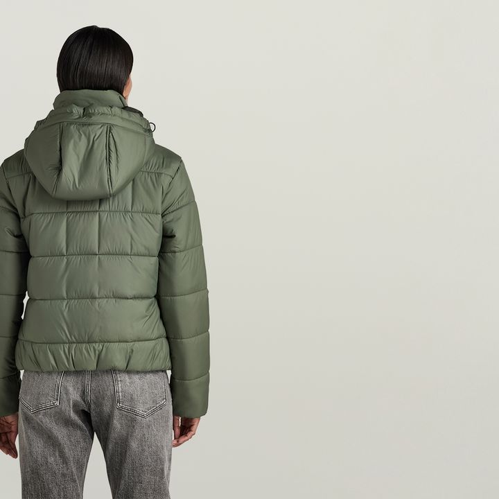 Meefic Hooded Quilted Jacket | Green | G-STAR® US