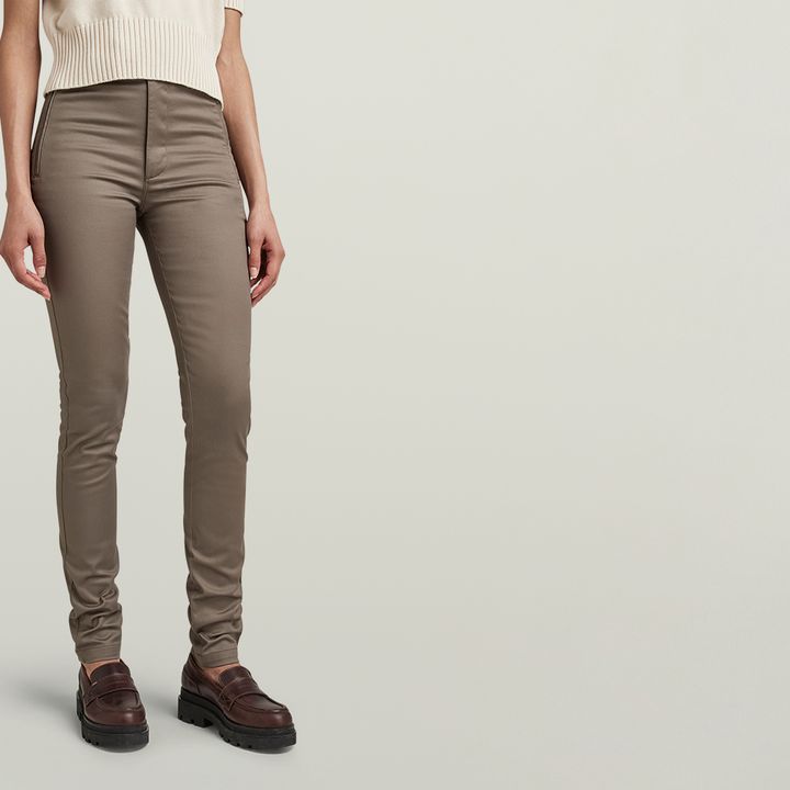 Weld High Skinny Chino | Brown | G-STAR® US