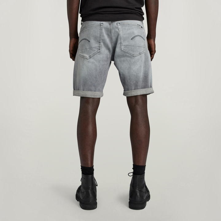 3301 Slim Denim Shorts Grey G STAR AU