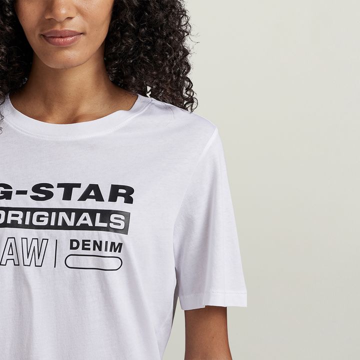 Originals Label Regular T Shirt White G STAR US